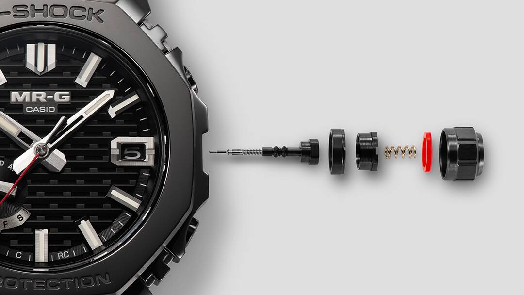 ตัวเรือนเพรียวบางพร้อมเม็ดมะยมที่ทนต่อแรงกระแทก