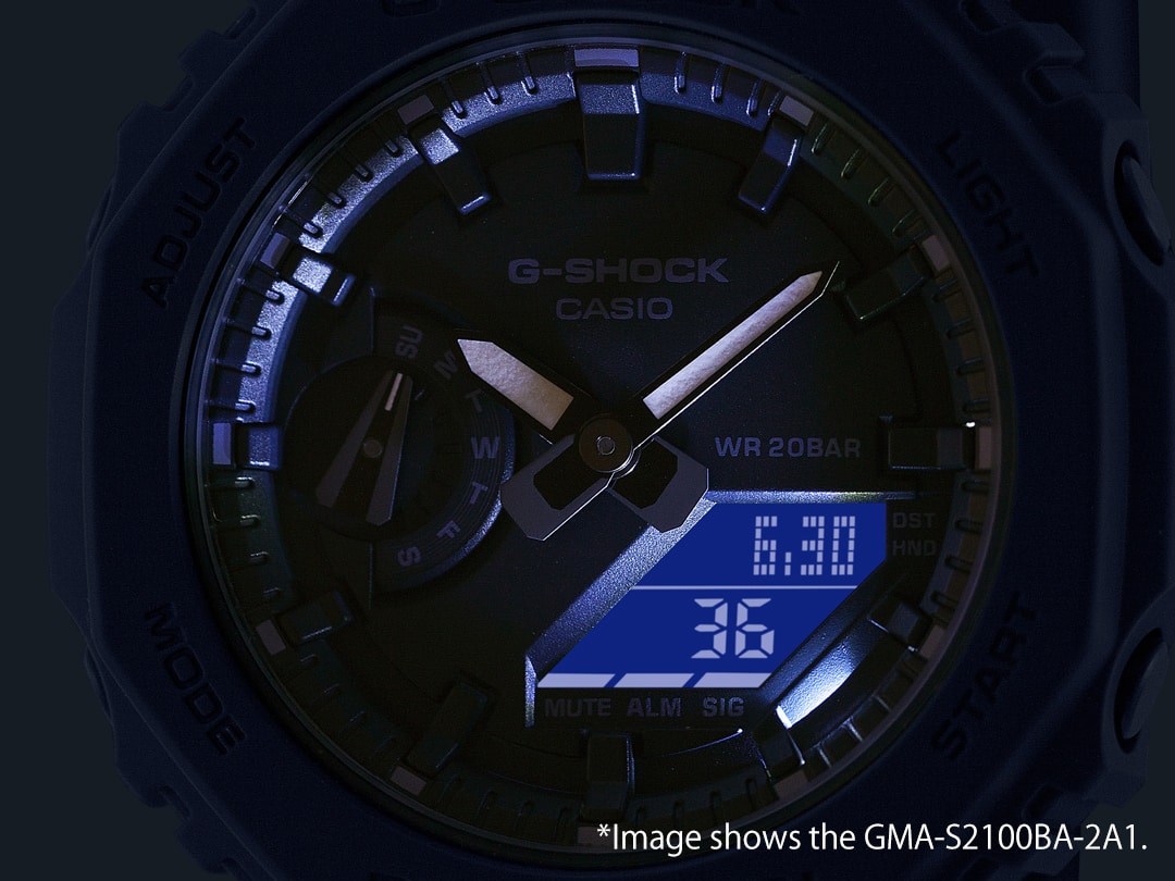 Super Illuminator (high-brightness LED light) for maintaining watch readability in the dark