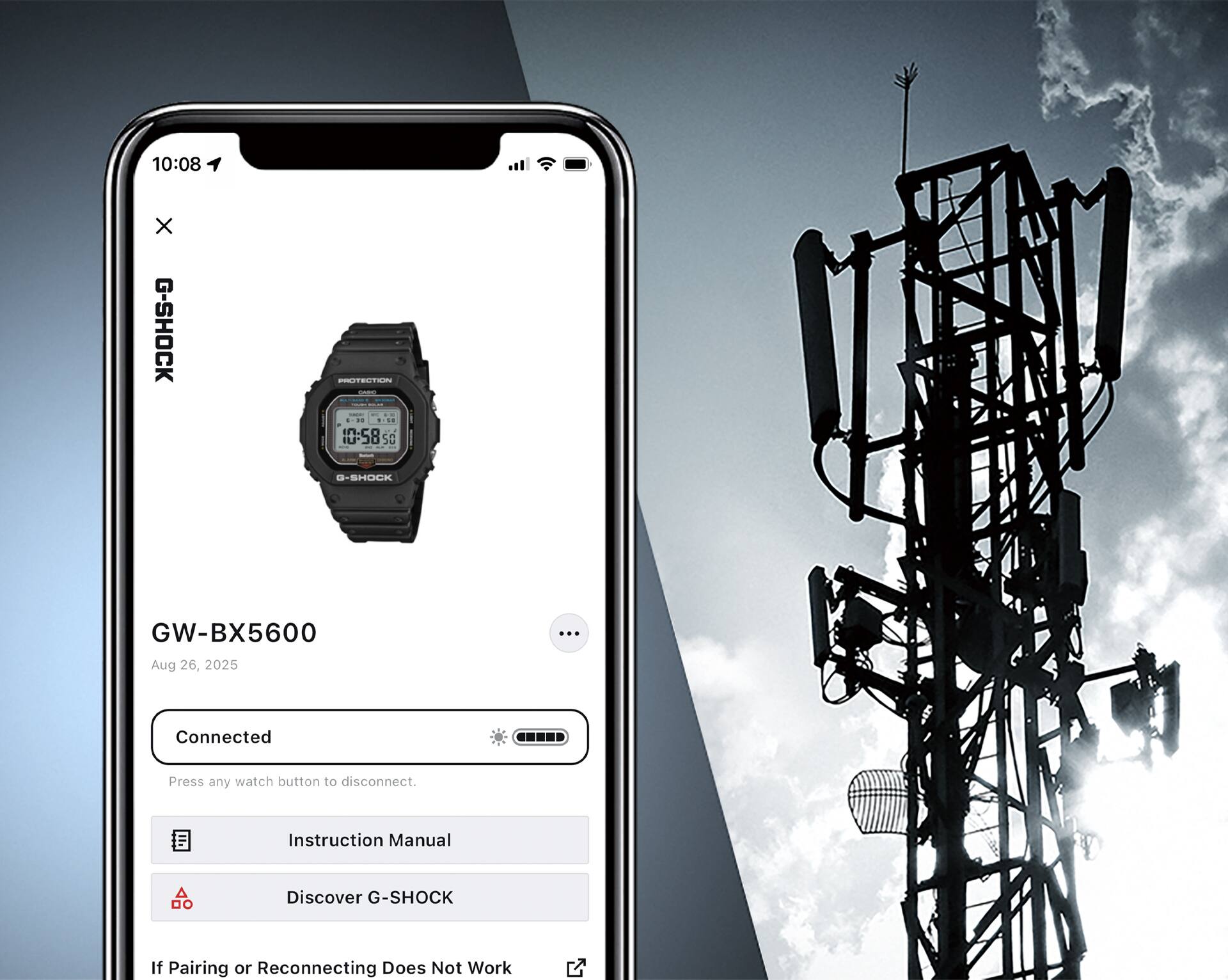 GW-BX5600 藍牙無線電太陽能手錶圖片