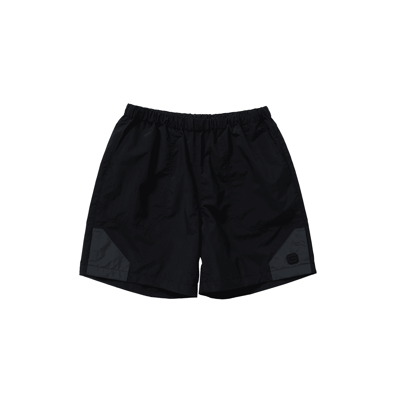 6 POCKET NYLON BAGGY SHORTS BLACK×CHARCOAL