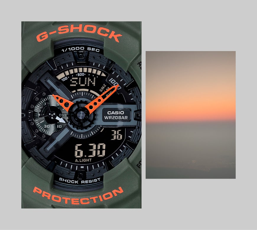 黑色 G-SHOCK 特寫