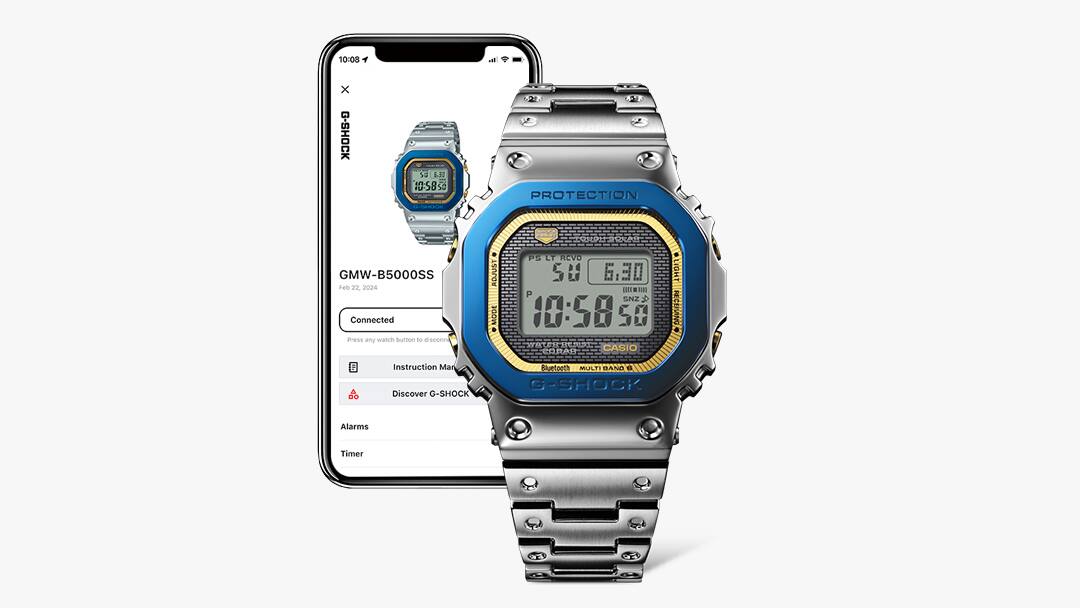 太陽能計時功能配備 Bluetooth® 與無線電控制，能提升準確度以及可靠性