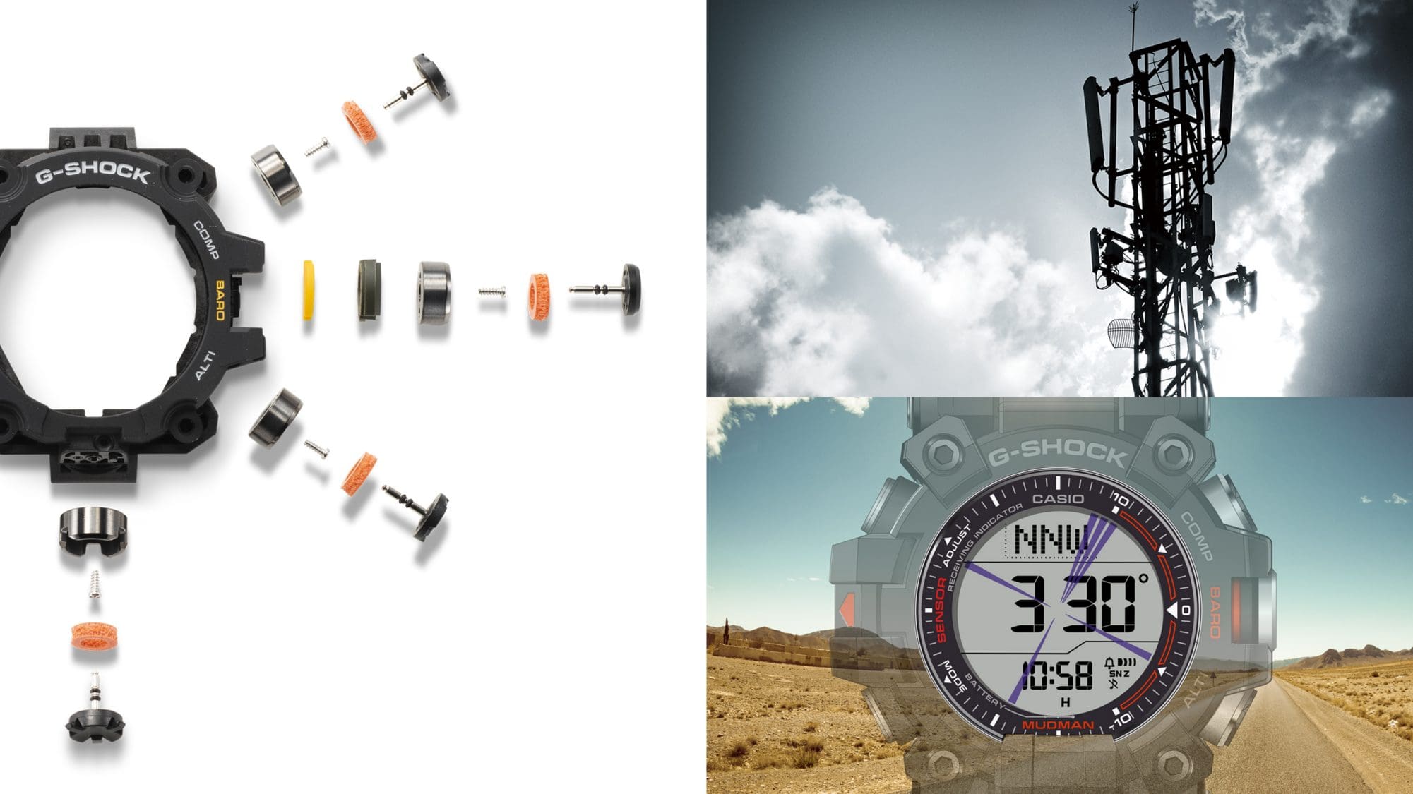 雙層 LCD 顯示 MUDMAN GW-9500MRY