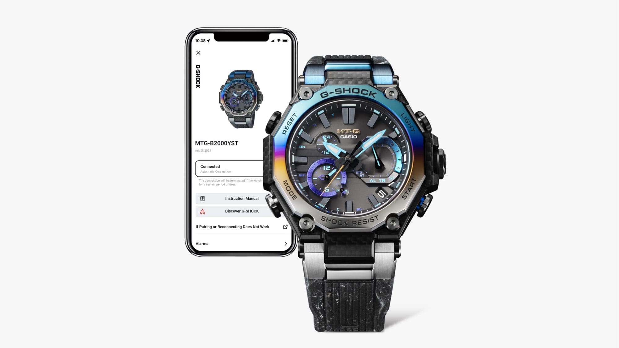 太陽能計時功能配備 Bluetooth® 與無線電控制，能提升準確度以及可靠性
